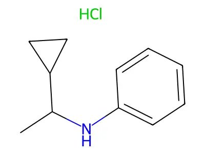 N-(1-cyclopropylethyl)aniline Hydrochloride structure