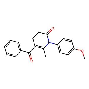 5-Benzoyl-1-(4-methoxyphenyl)-6-methyl-3,4-dihydropyridin-2-one structure