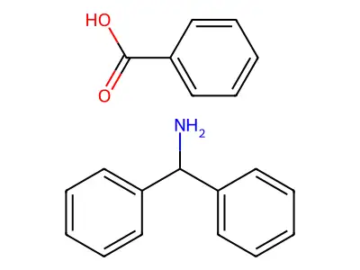 Benzenemethanamine, alpha-phenyl-, benzoate structure