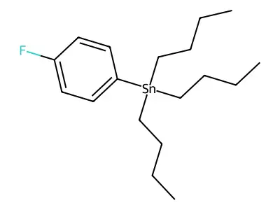 Tributyl(4-fluorophenyl)stannane structure