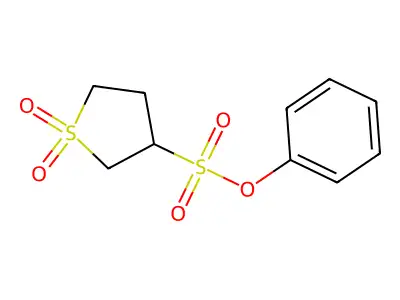 Phenyl 3-sulfolanesulfonate structure