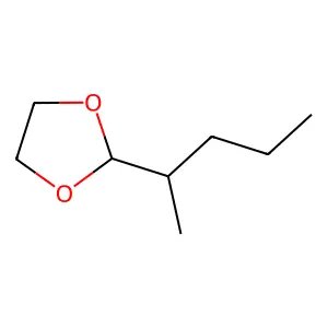 2-(1-甲基丁基)-1,3-二氧戊环 structure