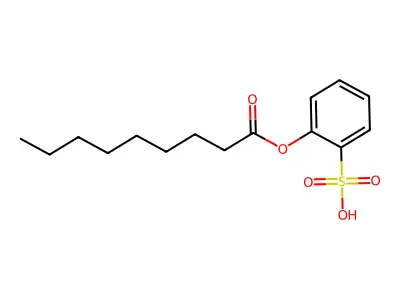壬酸磺基苯酯 structure