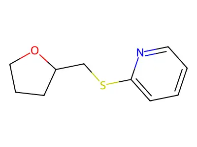 2-(Oxolan-2-ylmethylsulfanyl)pyridine structure