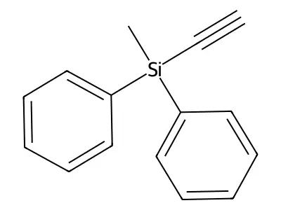 1,1'-(Ethynylmethylsilylene)bis(benzene) structure