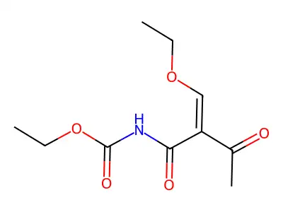 N-Ethoxycarbonyl-2-ethoxymethylene-3-oxobutanamide structure