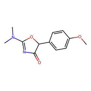 2-Oxazolin-4-one, 2-(dimethylamino)-5-(p-methoxyphenyl)- structure