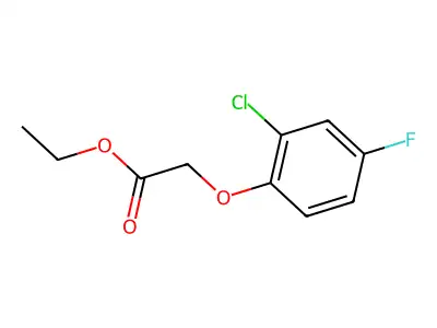 Ethyl (2-chloro-4-fluorophenoxy)acetate structure