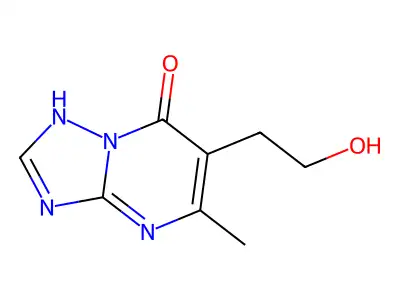 6-(2-hydroxyethyl)-5-methyl[1,2,4]triazolo[1,5-a]pyrimidin-7(4H)-one structure