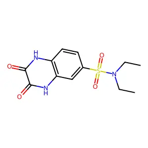 N,N-diethyl-2,3-dioxo-1,2,3,4-tetrahydroquinoxaline-6-sulfonamide structure