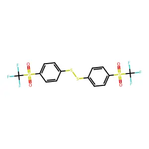 Disulfide, bis[4-[(trifluoromethyl)sulfonyl]phenyl] structure