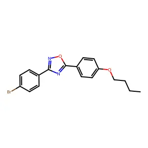 3-(4-Bromophenyl)-5-(4-butoxyphenyl)-1,2,4-oxadiazole structure