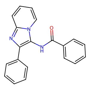 N-(2-苯基咪唑并[1,2-a]吡啶-3-基)苯甲酰胺 structure