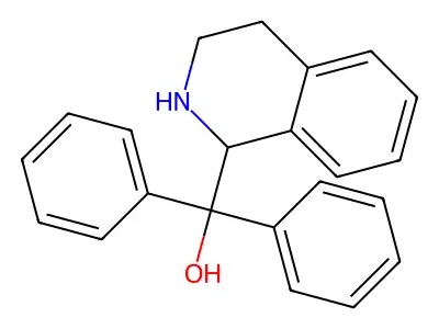 Diphenyl(1,2,3,4-tetrahydroisoquinolin-1-yl)methanol structure