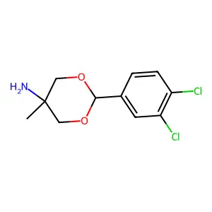 2-(3,4-二氯苯基)-5-甲基-间二噁烷-5-胺 structure