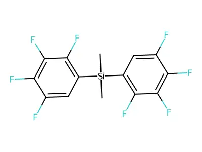 Bis(2,3,4,5-tetrafluorophenyl)dimethylsilane structure