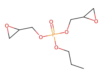 Phosphoric acid, bis(oxiranylmethyl) propyl ester structure