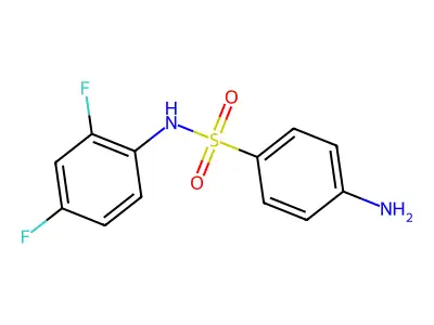 4-amino-N-(2,4-difluorophenyl)benzene-1-sulfonamide structure