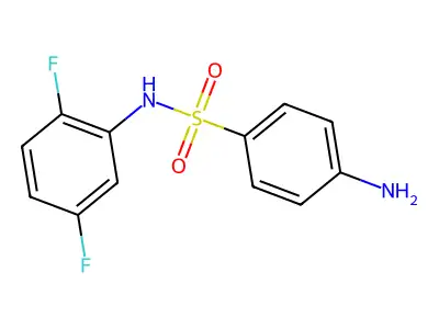 4-amino-N-(2,5-difluorophenyl)benzenesulfonamide structure