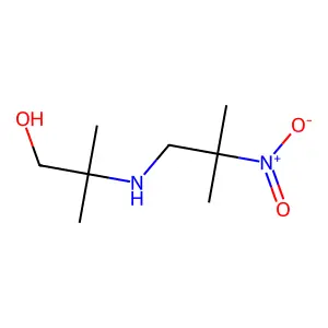 2-Methyl-2-[(2-methyl-2-nitropropyl)amino]propan-1-ol structure