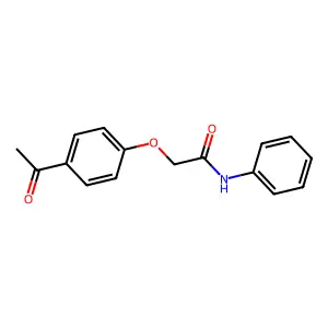 Acetamide, 2-(4-acetylphenoxy)-N-phenyl- structure