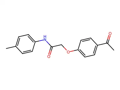 2-(4-acetylphenoxy)-N-(4-methylphenyl)acetamide structure