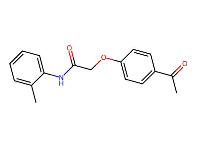 2-(4-Acetylphenoxy)-N-(2-methylphenyl)acetamide structure