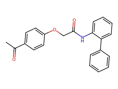 2-(4-Acetylphenoxy)-N-([1,1'-biphenyl]-2-yl)acetamide structure