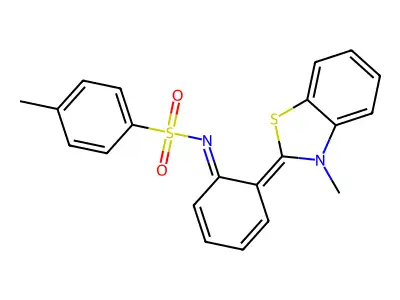 4-methyl-N-[6-(3-methyl-1,3-benzothiazol-2-ylidene)cyclohexa structure