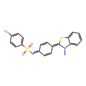 4-chloro-N-[4-(3-methyl-1,3-benzothiazol-2-ylidene)cyclohexa structure