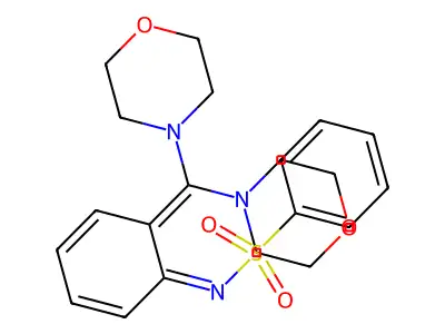 N-[6-(dimorpholin-4-ylmethylidene)cyclohexa-2,4-dien-1-ylide structure