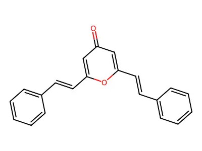 2,6-Distyrylpyran-4-one structure