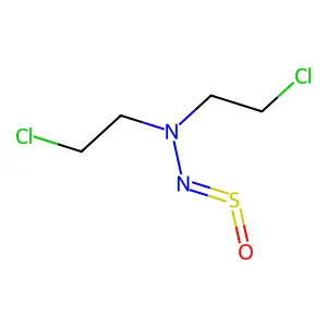 Hydrazine, 1,1-bis(2-chloroethyl)-2-sulfinyl- structure