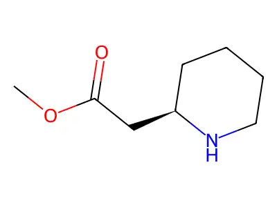Methyl piperidin-2-ylacetate structure