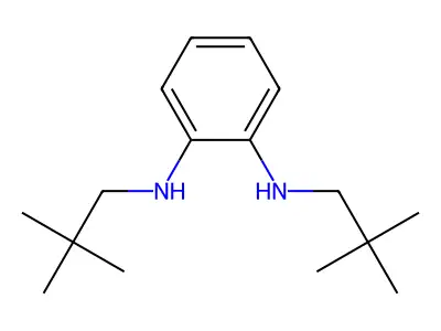 1,2-Benzenediamine, N,N'-bis(2,2-dimethylpropyl)- structure