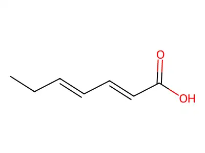 庚二烯酸 structure