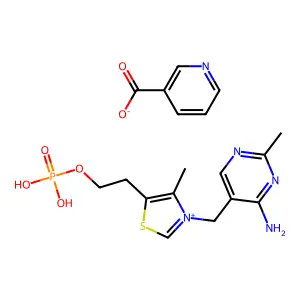 硫胺素膦烟酸酯 structure