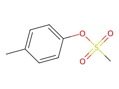 Methanesulfonic acid, 4-methylphenyl ester structure