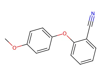 2-(4-Methoxyphenoxy)benzonitrile structure