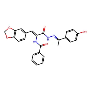 N-[(Z)-1-(1,3-benzodioxol-5-yl)-3-oxo-3-[2-[1-(4-oxocyclohex structure