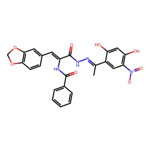N-[(Z)-1-(1,3-benzodioxol-5-yl)-3-[2-[(1Z)-1-(2-hydroxy-5-ni structure