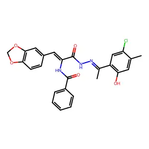N-[(Z)-1-(1,3-benzodioxol-5-yl)-3-[2-[(1Z)-1-(3-chloro-4-met structure