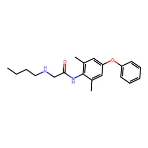 Acetamide, 2-(butylamino)-N-(2,6-dimethyl-4-phenoxyphenyl)- structure