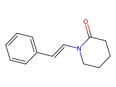 N-(2-Phenyl-ethenyl)-piperidin-2-one structure
