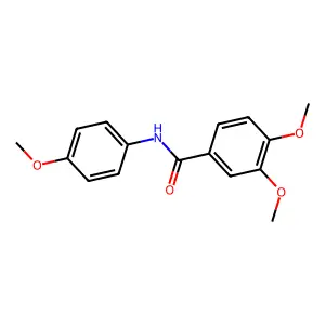 3,4-dimethoxy-N-(4-methoxyphenyl)benzamide structure