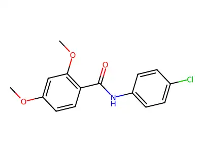 N-(4-chlorophenyl)-2,4-dimethoxybenzamide structure