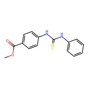 Methyl 4-[(anilinocarbonothioyl)amino]benzoate structure