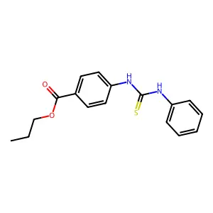 Propyl 4-(phenylcarbamothioylamino)benzoate structure