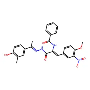 N-[(Z)-1-(4-methoxy-3-nitrophenyl)-3-[2-[(1E)-1-(3-methyl-4- structure