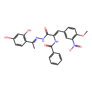 N-[(Z)-3-[2-[(1Z)-1-(2-hydroxy-4-oxocyclohexa-2,5-dien-1-yli structure